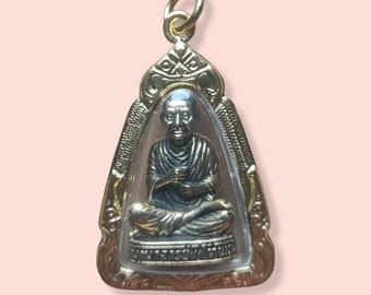 Buddha Talisman Somdej Toh Pendant | Thai Monk Amulet Protection Pendant | Wealth Prosperity Business Pendant | Thai Amulet Lucky Charm