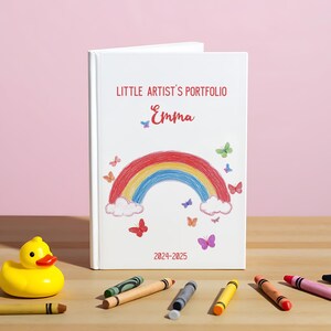 A4 and A5 sizes available in portrait and landscape for custom kids art books. Looking for a meaningful way to preserve your child's creativity? This custom kids artwork book transforms their drawings into a beautiful, high-quality memory book you’ll cherish forever. Whether it’s colorful doodles, their first house, or a sunny garden, every page celebrates their imagination.