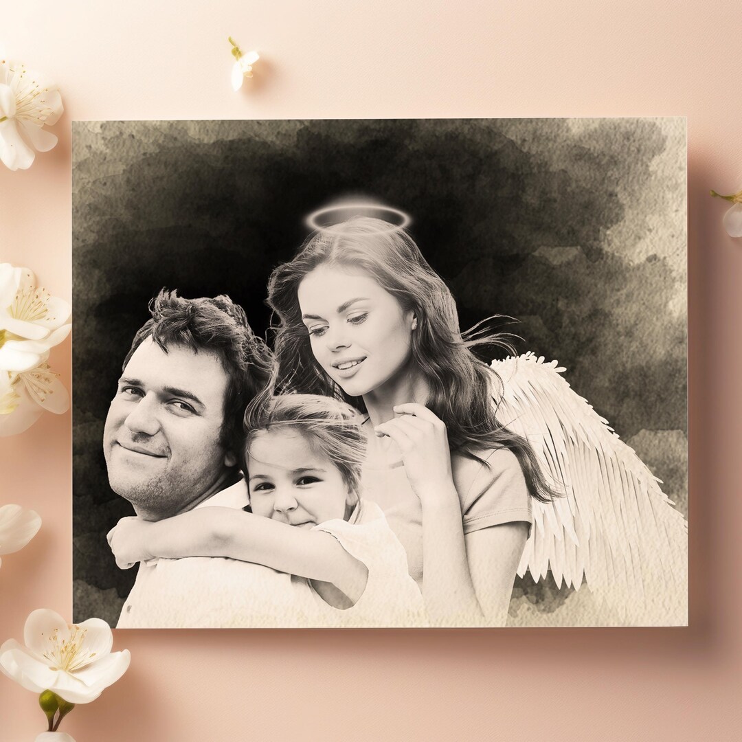Add Deceased Loved One to Photo, Custom Grief Portrait, Add Person to