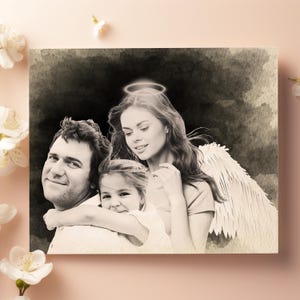 Add Deceased Loved One to Photo, Custom Grief Portrait, Add Person to Photo,Family Portrait From Different Photos,Personalized Combine Photo