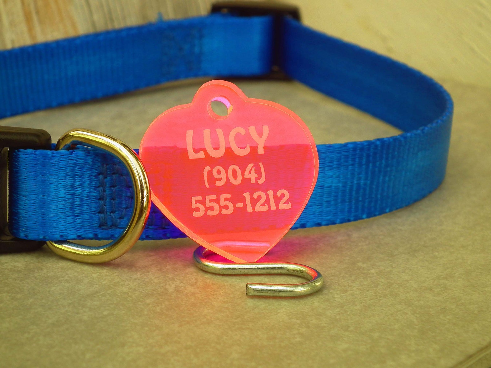 Pet ID Tags Acrylic Custom Engraved Personalized Dog Tags Etsy
