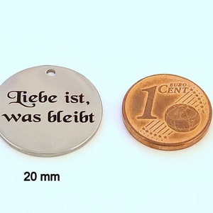 Stainless steel round dog tag, stable, durable, key ring, ID tag, including engraving image 6
