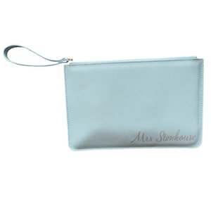 Personalised Clutch Bag - Saffiano Fine Grain Leather