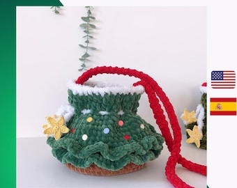 Christmas Tree Bag Crochet Pattern: Holiday Decor PDF Tutorial