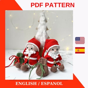 Crochet Santa Claus Doll Pattern: Amigurumi Christmas Toy (PDF)