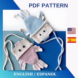 Crochet Bag Pattern / Fish Bag Pattern / Crochet Pattern For Kids / Cute Amigurumi Pattern PDF