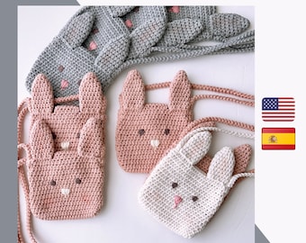 Crochet Bag Pattern / Bunny Bag Pattern / Crochet Pattern for kids / Cute Amigurumi Easter Bunny Pattern PDF