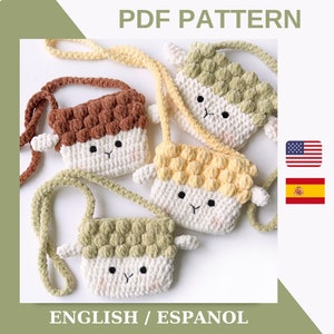 Crochet Bag Pattern / Soft Lamb Bag Pattern / Crochet Pattern For Kids / Cute Amigurumi Pattern PDF