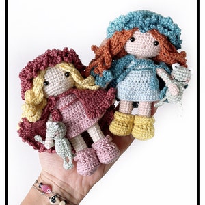 Crochet Doll Pattern / Amigurumi Lulu Doll Pattern Tutorial PDF / Cute Amigurumi Doll Patterns