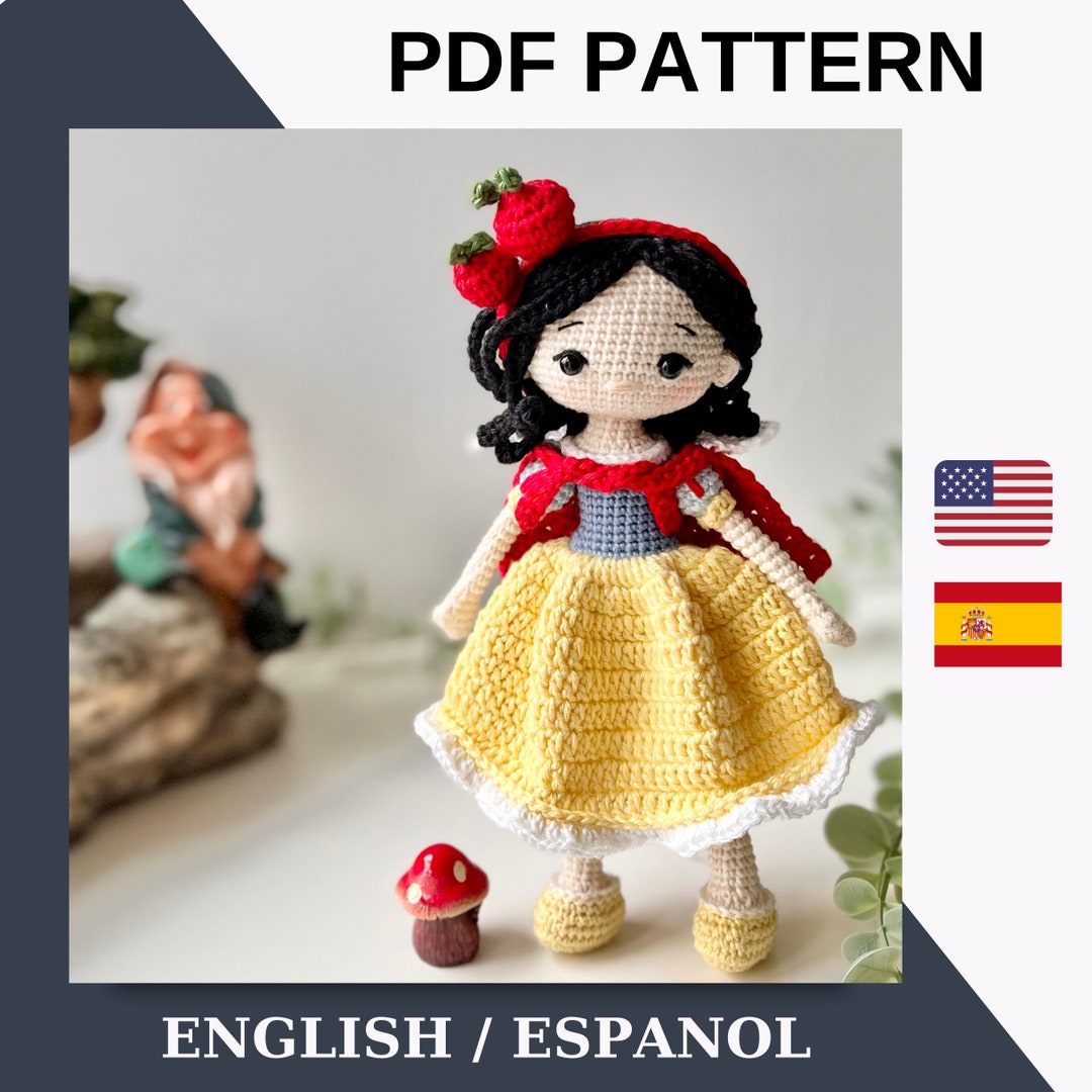 Crochet Princess Doll Pattern Amigurumi Cute Doll Pattern Cute Crochet