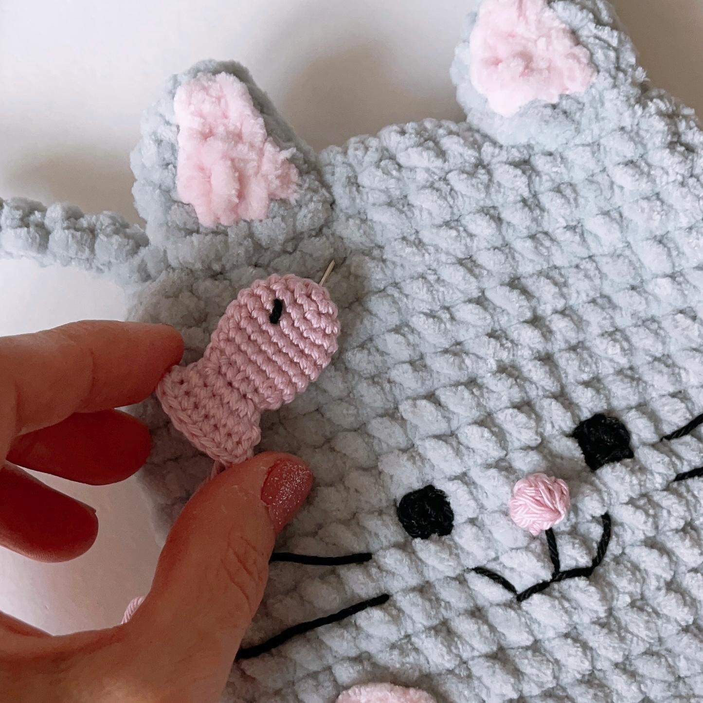 Crochet Cat Bag Pattern, DIY Amigurumi Plush Cat for Kids (PDF