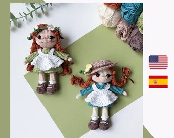 Amigurumi Doll Crochet Pattern: Mini Doll and Costumes (PDF)