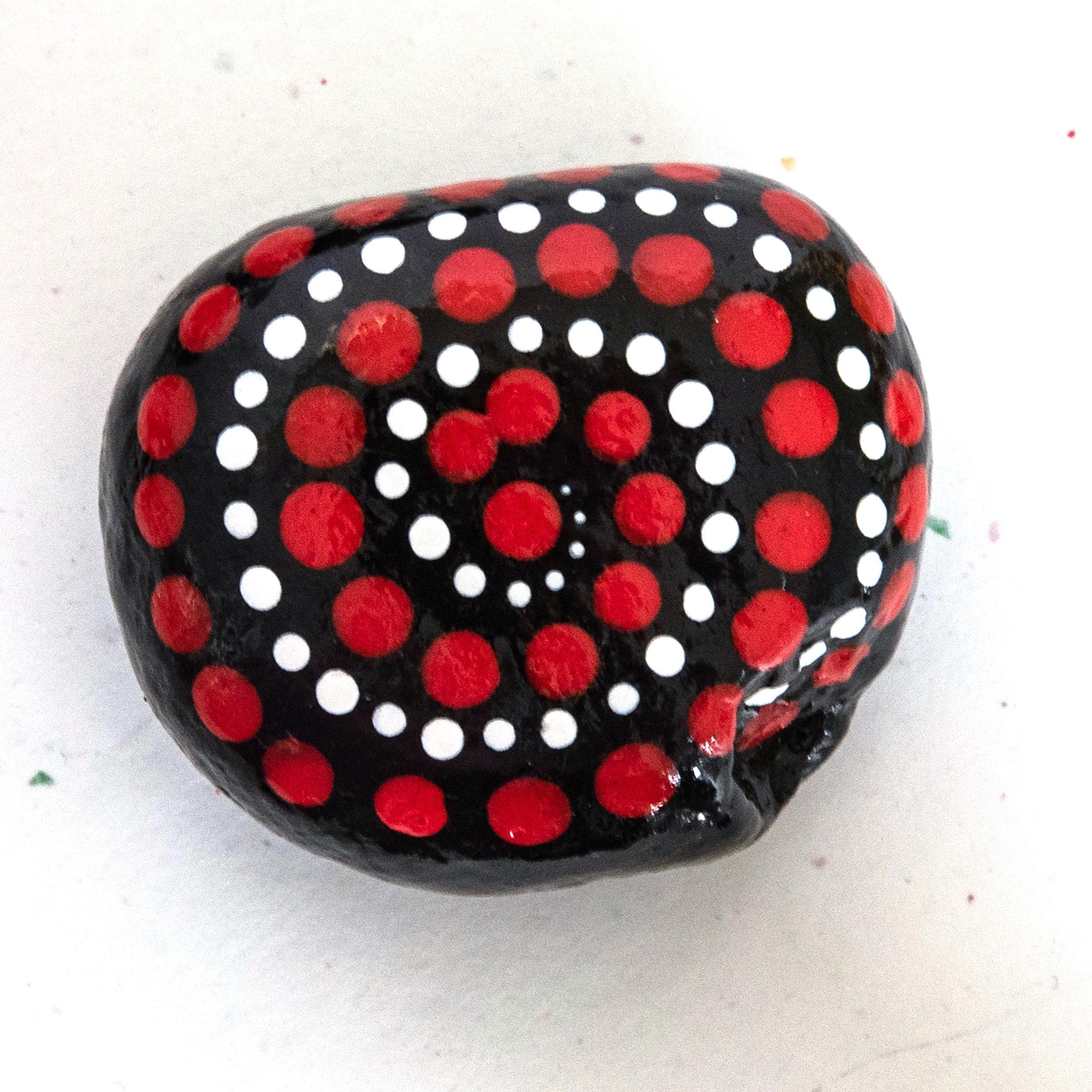 Tx Swirl Rita Rocks Hand-painted River Rocks Set: Pacman & Swirl Designs. Set of 4 - Etsy