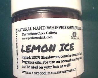 4 oz - PerfumeChick Whipped Shea Butter - Lemon Ice 4 oz.