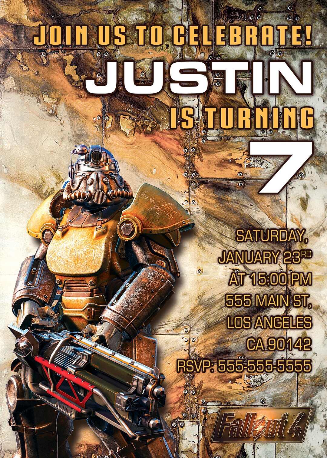 DIGITAL Invitation Fallout - Etsy