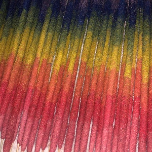 Handrolled 10&quot; Incense Sticks | Handcrafted Agarbatti | Dragon&#39;s Blood | Altar & Shrine Tools | Colorful Gifts | Yoga and Meditation
