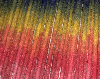 Handrolled 10" Incense Sticks | Handcrafted Agarbatti | Dragon's Blood | Altar & Shrine Tools | Colorful Gifts | Yoga and Meditation