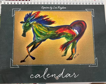 2023 Horse watercolor calendar