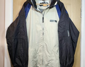 Chaqueta vintage Rip Curl Mountainwear de los años 90, chaqueta de snowboard beige y negra