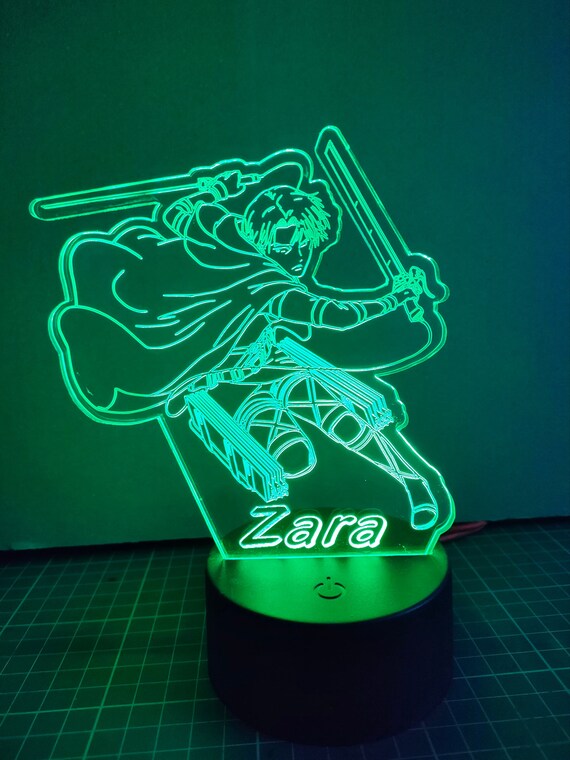 Levi Ackerman AOT Battle 2 Anime Light Night Light Manga Japan