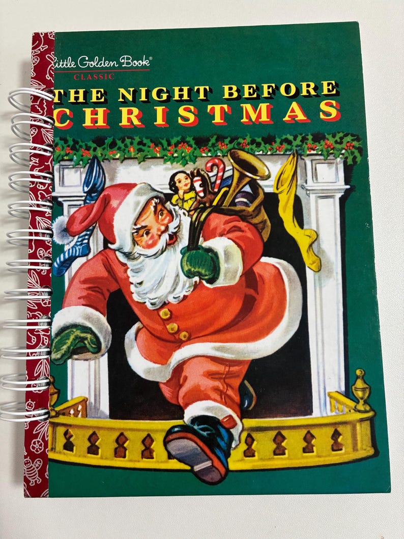Repurposed Little Golden Book Notebook -the Night Before Christmas - Etsy
