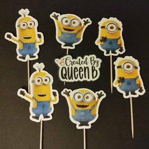 Minions | Bob | Steve | Kevin | Cupcake Toppers | Kids Party |