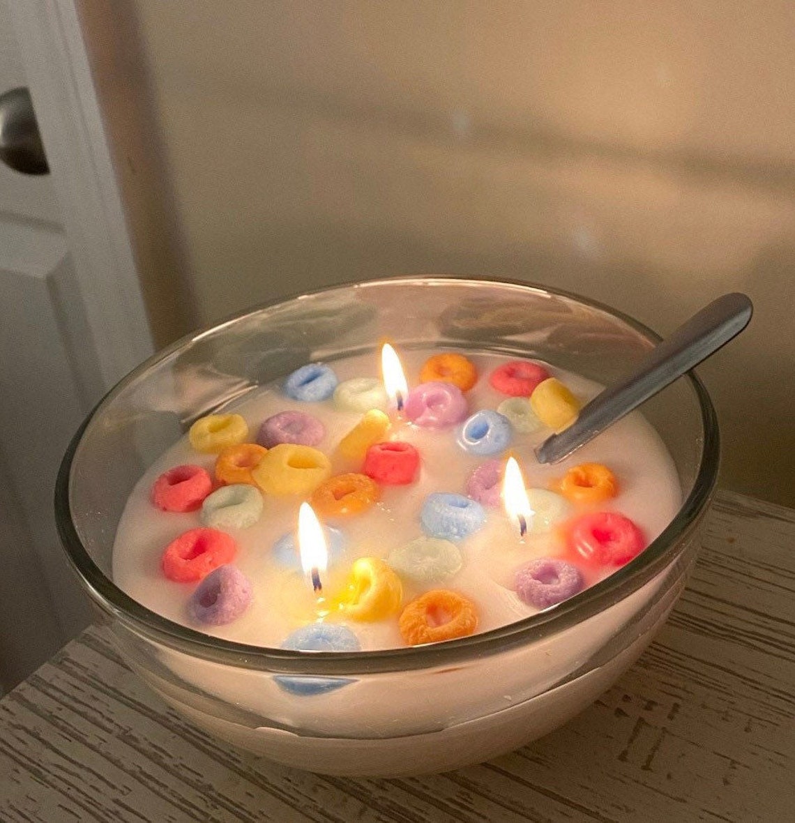 Cereal Candle Fruit Loops Candle Cute Candles Gifts for Etsy