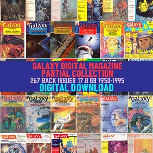 Vintage Sci-Fi Magazine Collection: 267 Galaxy Issues (1950-1995) (Digital Download)