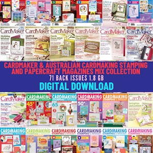 Tarjetas, estampación y manualidades con papel: diseños, proyectos, ideas. Colección de revistas digitales descargables. 71 números 2007-2022. 1,8 Gb