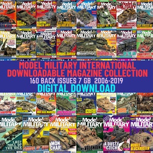 Historical Military Models, Figure Painting, Dioramas, Tutorials. Digital Downloadable Magazine Collection. 160 Back Issues 2006-2019. 7 Gb