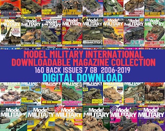 Historical Military Models, Figure Painting, Dioramas, Tutorials. Digital Downloadable Magazine Collection. 160 Back Issues 2006-2019. 7 Gb