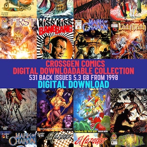 Magical Fantasy. Science Fiction, Horror Comics Series. Digital Downloadable Collection. Comic Book. 1998 Year. 531 Back Issues. 5.3 GB