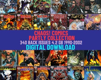 Horror, Crime, Fantasy, Science Fiction Comics. Digital Downloadable Collection. Comic Book. Popular Series. 340 Issues. 4.2 GB