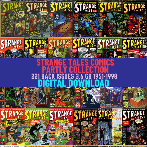 Science Fiction, Horror, Mysticism, Space Opera Comics. Digital Downloadable Collection. Comic Book, Popular Series. 221 Issues. 3.64 GB