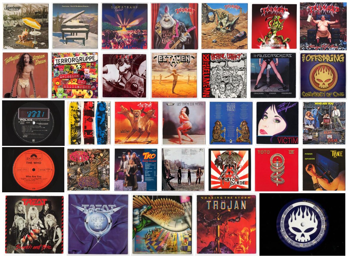 Large Collection of Music Vinyl Disk Covers Posters High-resolution Jpg ...
