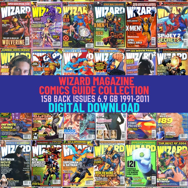 Digital Downloadable Comics Guide Magazine Collection. Reviews of Comic books . Articles and Trends. 158 Back Issues. 1991-2011. 6.9 GB