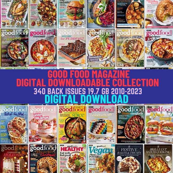 Koken, culinair, recepten, keukens, eenvoudige maaltijden, voedseltrends. Digitale downloadbare tijdschriftencollectie. 340 nummers 2010-2023. 19,7 GB