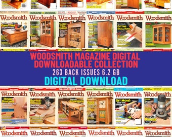 Woodworking, Tool Reviews, Techniques, Projects, Tips, Diagrams. Digital Downloadable Magazine Collection.  263 Issues 1979-2020. 6.2 Gb