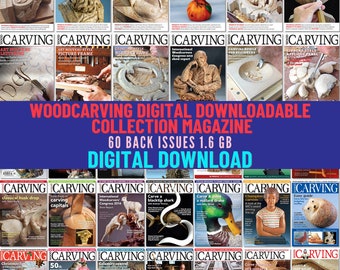 The Art and Craft of Woodcarving - Designs, Projects, Tips and Tools. Download Digital Magazine Collection. 60 Issues 2012-2023. 1.6 Gb