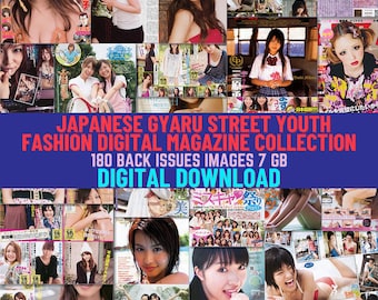 Colección descargable digital de revistas de moda juvenil japonesa Gyaru Street. Moda adolescente. Espectáculo de trajes de baño. Kera, Sabra. 180 números. 7Gb.