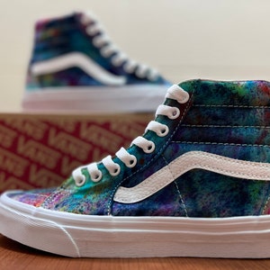 Tie Dye Vans Shoes Etsy
