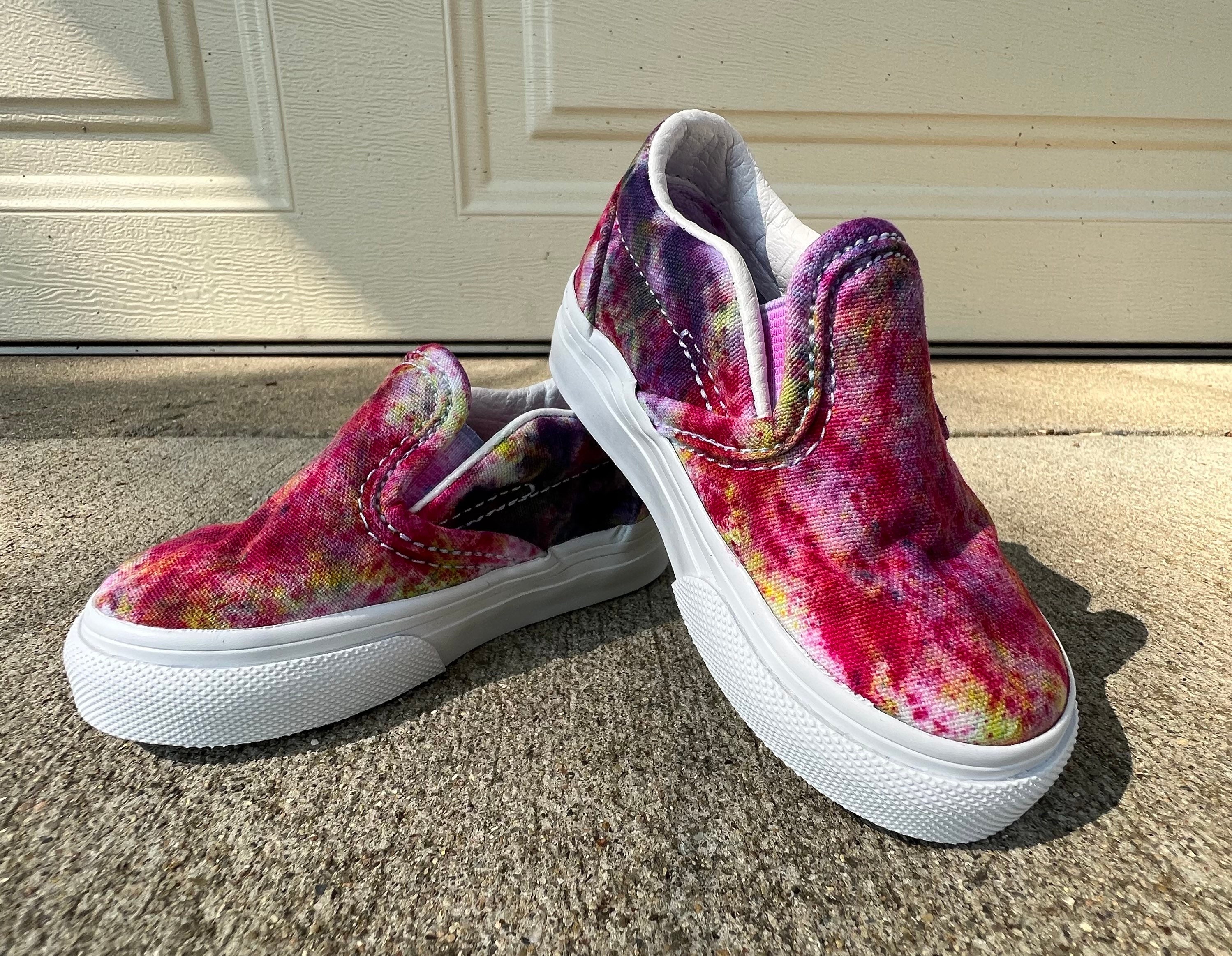 Custom Tie Dye Vans converse Etsy