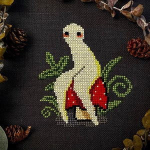Nightcrawler Resting Night Crawler Cryptid Cross Stitch Digital Pattern