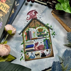 House of Book Dragons PDF Cross Stitch Pattern