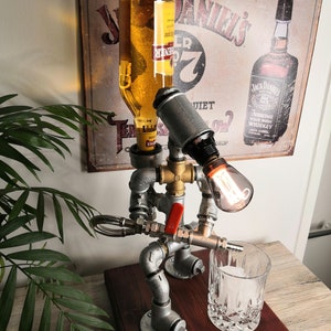 BAR-MAN DIY Bausatz Silber Edition Getränkespender Flaschenhalter Barkeeper Schnapsspender Bild 3