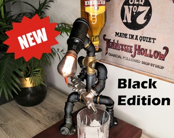 BAR-MAN DIY Bausatz #Black Edition# | Getränkespender | Flaschenhalter | Barkeeper | Schnapsspender