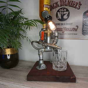 BAR-MAN DIY Bausatz Silber Edition Getränkespender Flaschenhalter Barkeeper Schnapsspender Bild 6