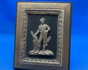 Antique Napoleonic Bronze Of French Light Cavalry Officer Chasseur a Cheval