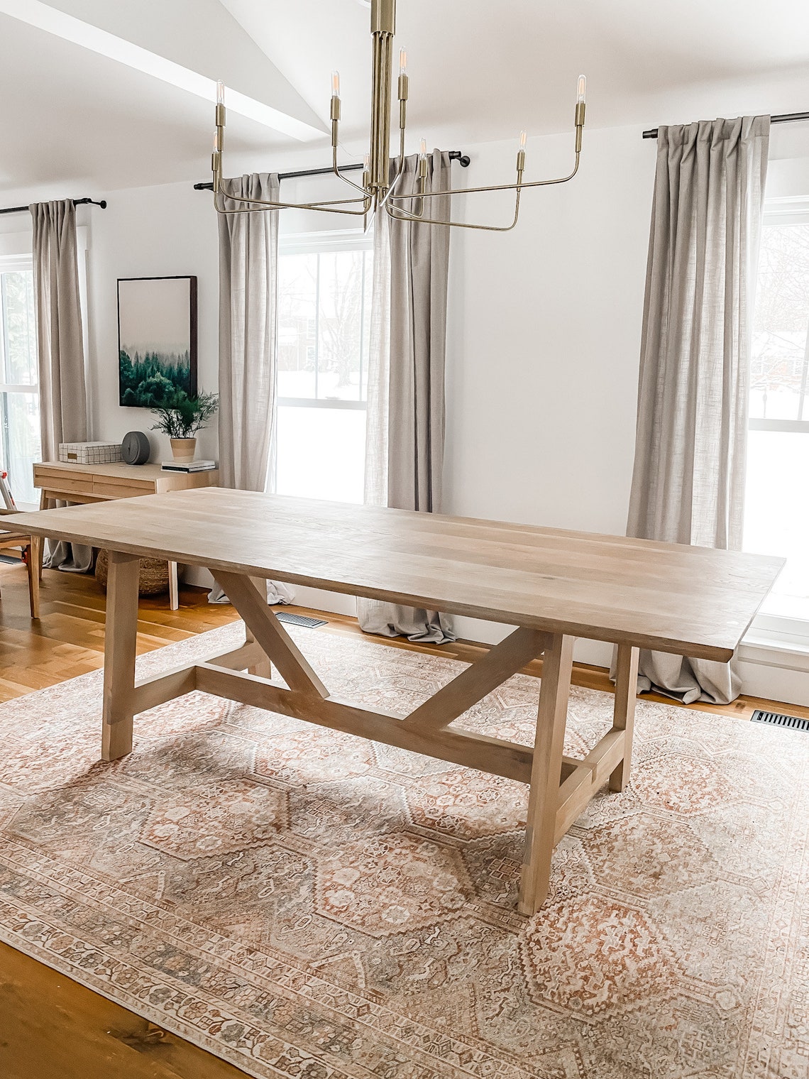 Build Plans for Modern Solid Wood Dining Table DIY - Etsy