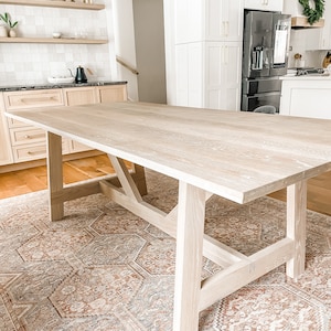 Build Plans for Modern Solid Wood Dining Table | DIY | Woodworking Plans